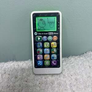 LeapFrog Chat and Count Emoji Phone Green/White Learning Toy Works Perfect